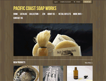 Tablet Screenshot of pacificcoastsoapworks.com